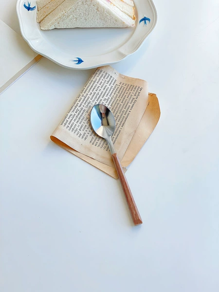Imitation wood grain (dessert spoon)