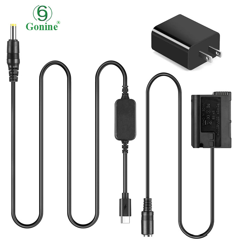 TYPE C/PD voltage regulating line + EP-5B applicable to Nikon EN-E15 fake battery D500 D7000, d8fiberglass