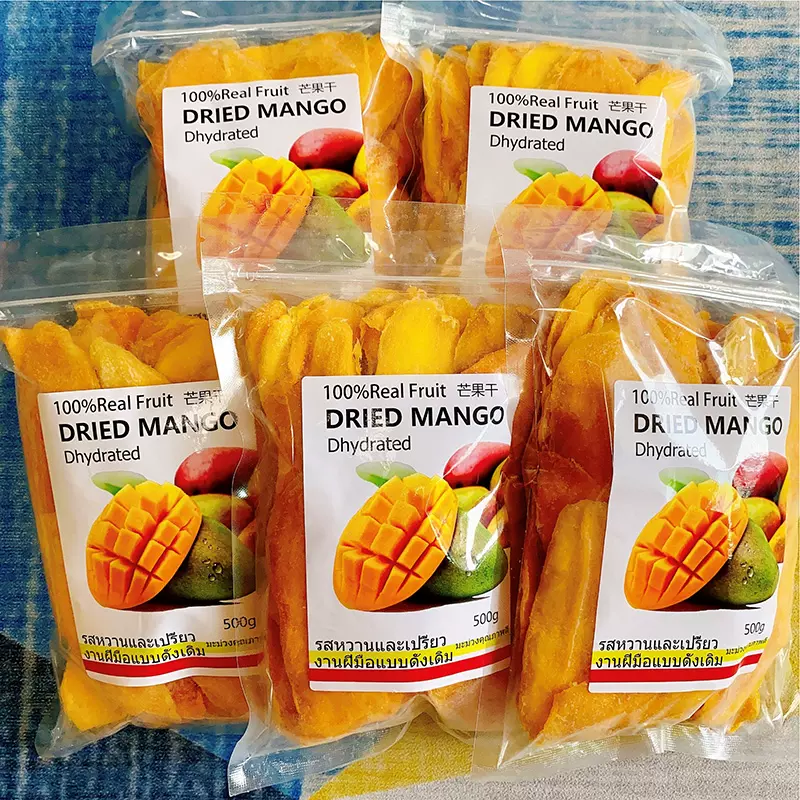代发高品质芒果干泰国风味一斤厚切大袋酸甜水果干蜜饯零食袋装
