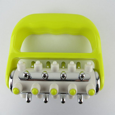 新款家用手動經絡按摩器塑料雙輪圓柄迷妳按摩器