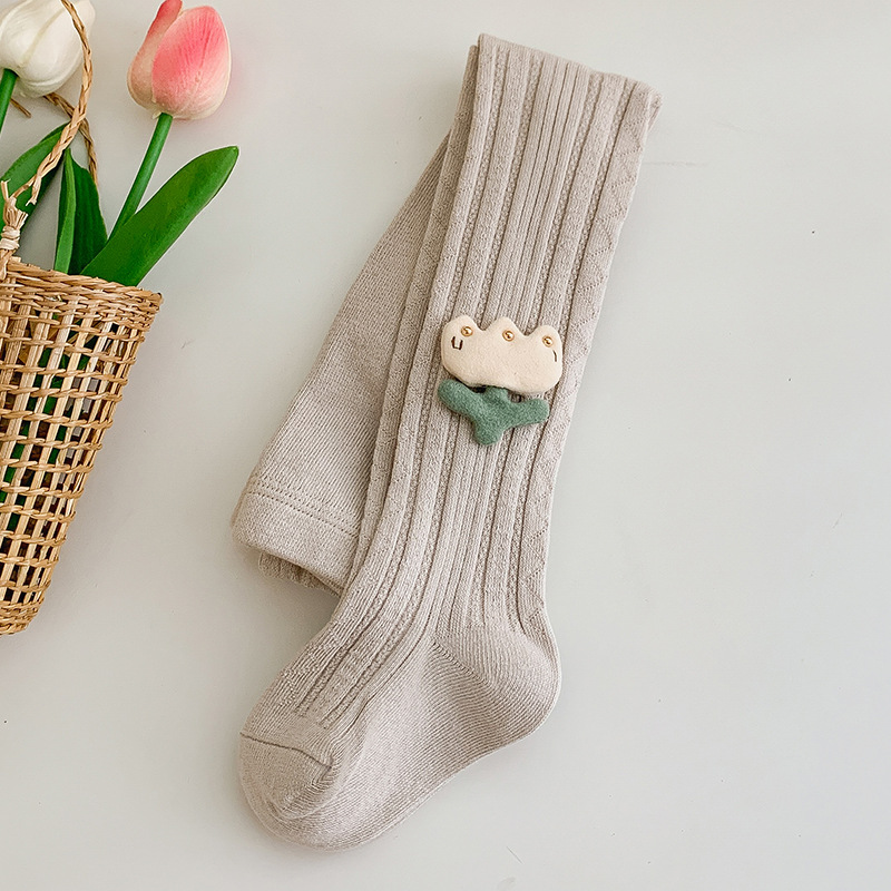 23 otoño nuevo patrón de diamante tulipán pantimedias los niños ajustable niñas desgaste exterior lindo polainas Calcetines