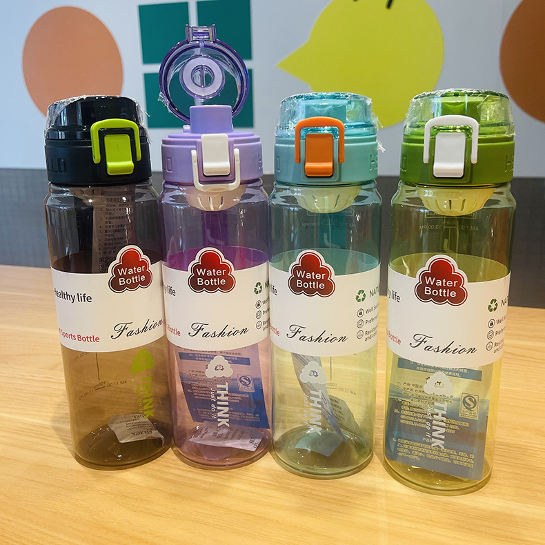 Yitong recto tazas de agua de verano tazas de agua de plástico para hombres y mujeres simple estudiantes portátiles tazas de plástico al por mayor