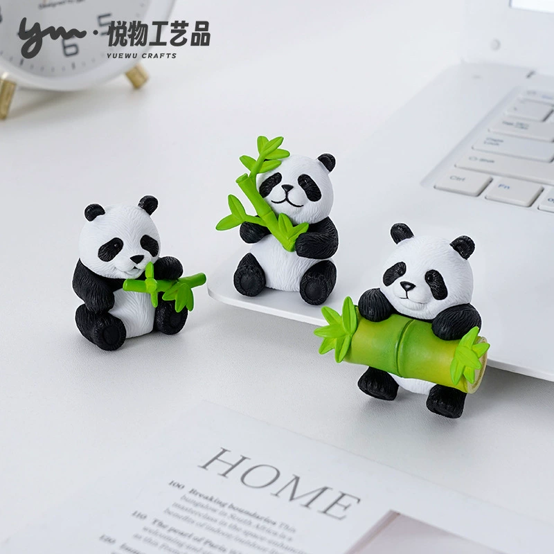 Креативный и милый бамбуковая панда куклы diy украшения слепые сумки аксессуары микро-ландшафтный рабочий стол автомобильный маленький украшение