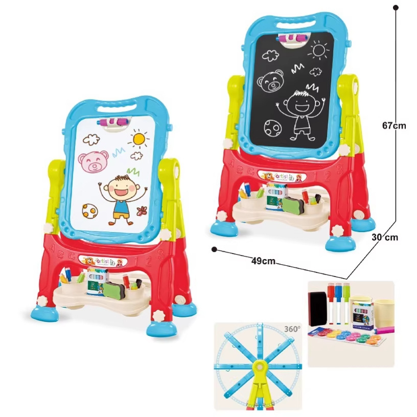 comercio exterior infantil imitación magnética de doble cara graffiti tablero de escritura tablero de escritura pie largo estante de dibujo juguetes de ciencia y educación