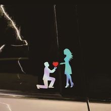 抖音爱情求婚车贴情侣表白创意个性贴纸车身划痕遮挡后档玻璃装饰