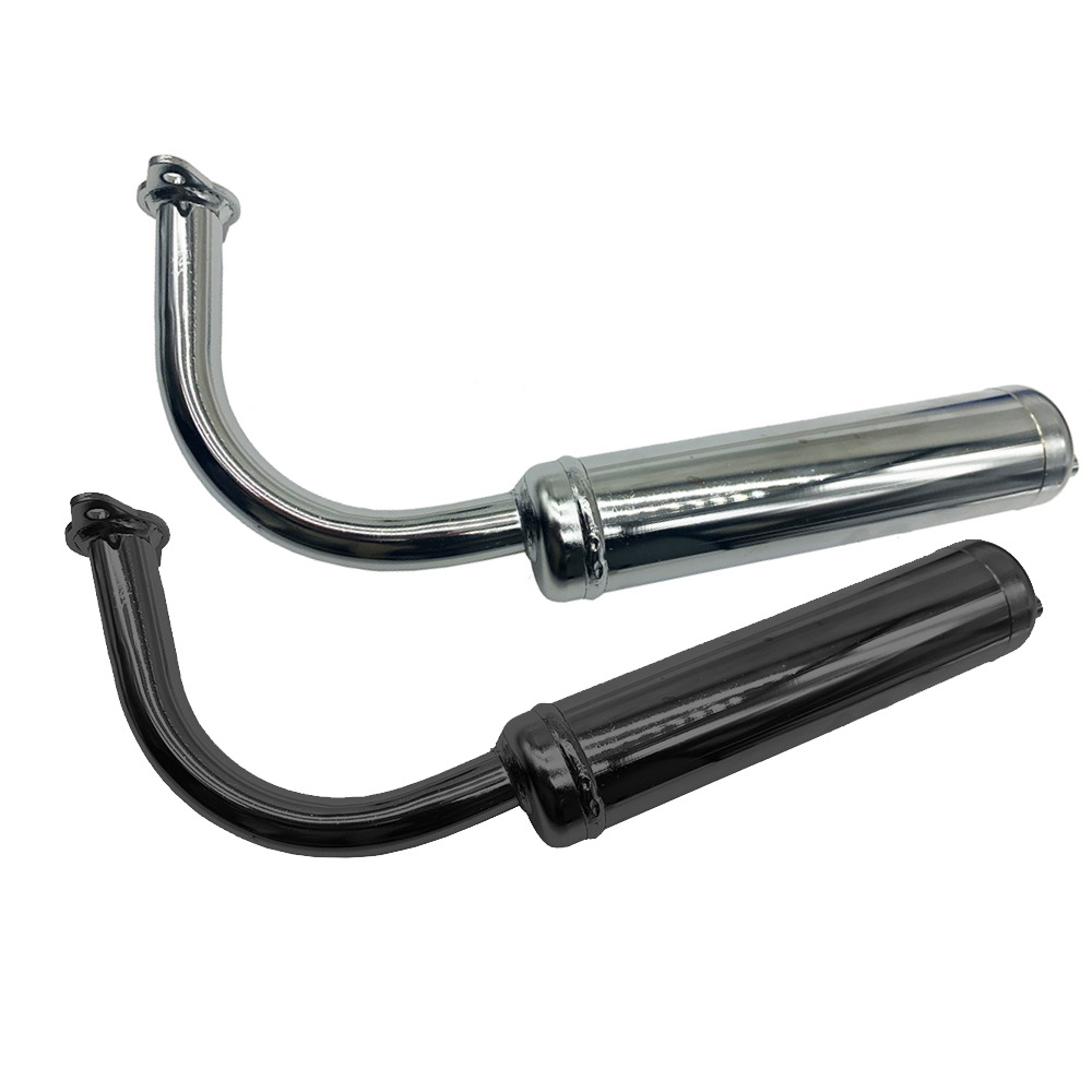 Mini Bicycle Accessories Two-Stroke Engine 49Cc 60Cc 80Cc Exhaust Pipe Silencer Smoke Pipe Iron Exhaust