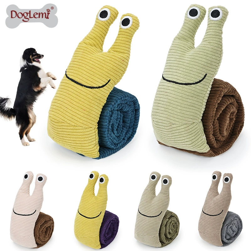 Игрушка для собак Интерактивная плюшевая нюхая, медленная еда, игрушка для домашних животных, игрушка для собак, игрушка для улитки