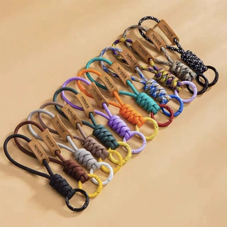 【跨境工厂】手工伞绳编织钥匙扣奶嘴水壶户外运动工具背包挂勾
