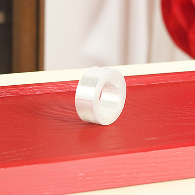 Pegatinas adhesivas sin costuras en forma de xi globo diseño de cumpleaños decoración de la habitación de la boda no hace daño a la pared transparente adhesivo de doble cara suministros de la boda