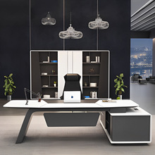 烤漆创意办公桌办公室总裁洽谈办公桌个性大气时尚主管经理办公桌