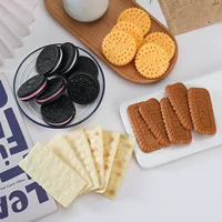 Моделируемая модель печенья Oreo Danone сэндвич-печенье бельгийский карамельный бисквитный реквизит содовые ключи