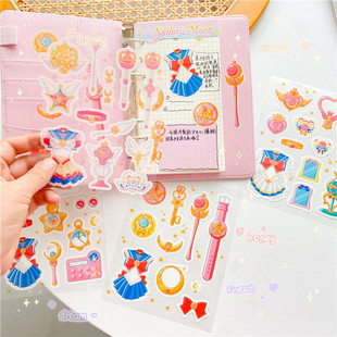 Sailor Warrior Riman Goo Card Sticker Notebook Graffiti Sticker Hand Account Sticker Fairy Stick Material