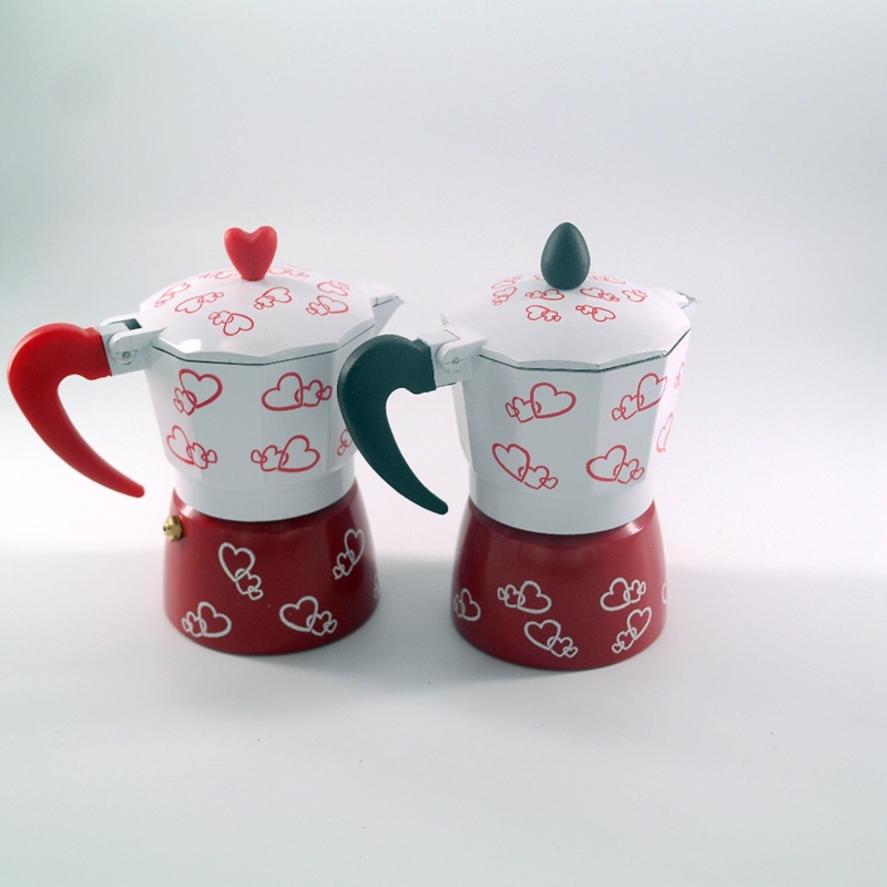 Manufactor love colour Italian Mocha household coffee Appliances Electromagnetic furnace Mocha