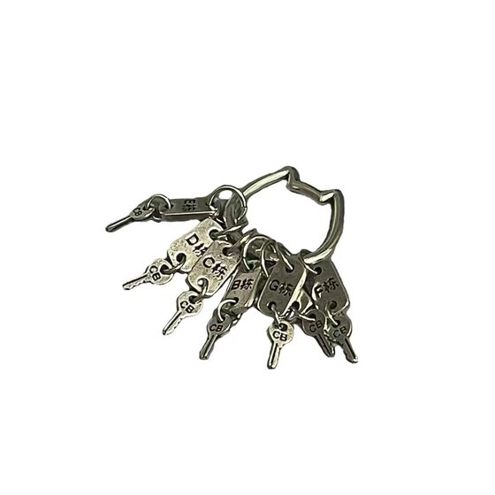 Rent Woman Keychain Red Riding Book Same Style Metal Pendant Personalized Retro Niche Design Pendant Keychain Accessories