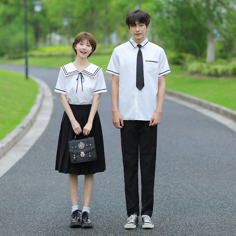 2024 Школьная форма для учащихся средней школы Новая пара рубашка выпускной фото студент JK костюм класса