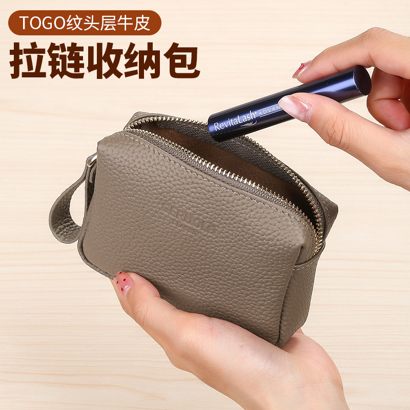 Cartera de cambio de lápiz labial de color sólido transfronterizo nueva bolsa de mano con cremallera corta de tarjeta bancaria bolsa de almacenamiento japonesa y coreana