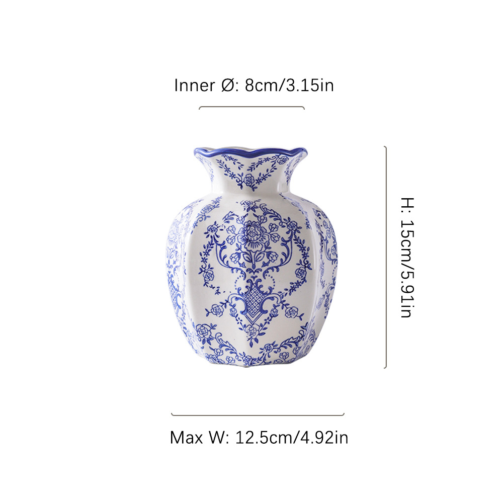 Botella octogonal - pequeña - flor de Begonia