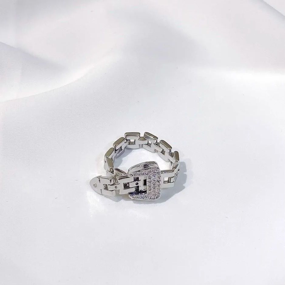 Fashion Snake Copper Plating Zircon Rings