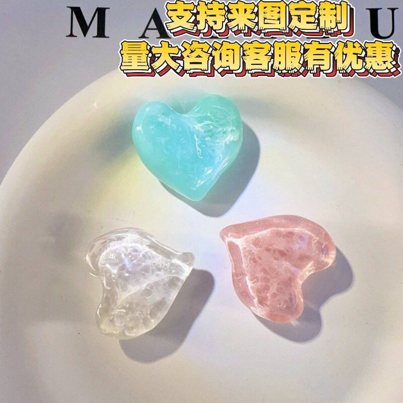 Marble Crystal Water Hole Clogs Accessories DIY Resin Sweet Style Shoe Flower Decoration DIY Accessories Buckle