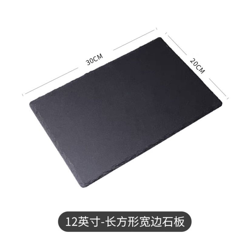 Fábrica al por mayor de estilo europeo en forma de corazón Placa de posavasos pizarra negro natural roca montaña almohadilla de aislamiento térmico de Esquisto