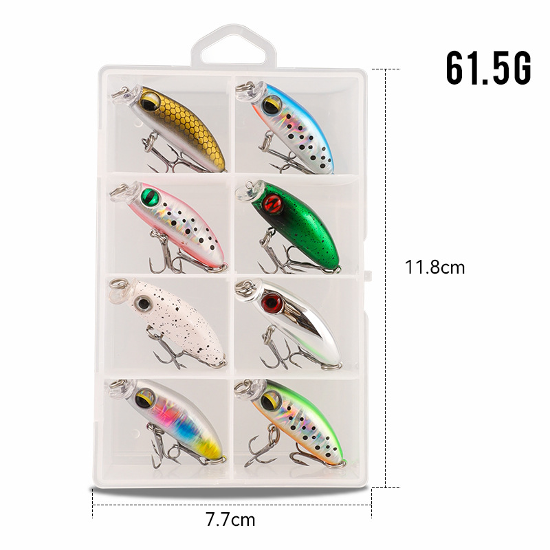 Japón 2.6g micro-materiales minos arroyo luya cebo falso hundimiento lento de pesca de capuchón de caballo de boca de caballo de bajo blanco