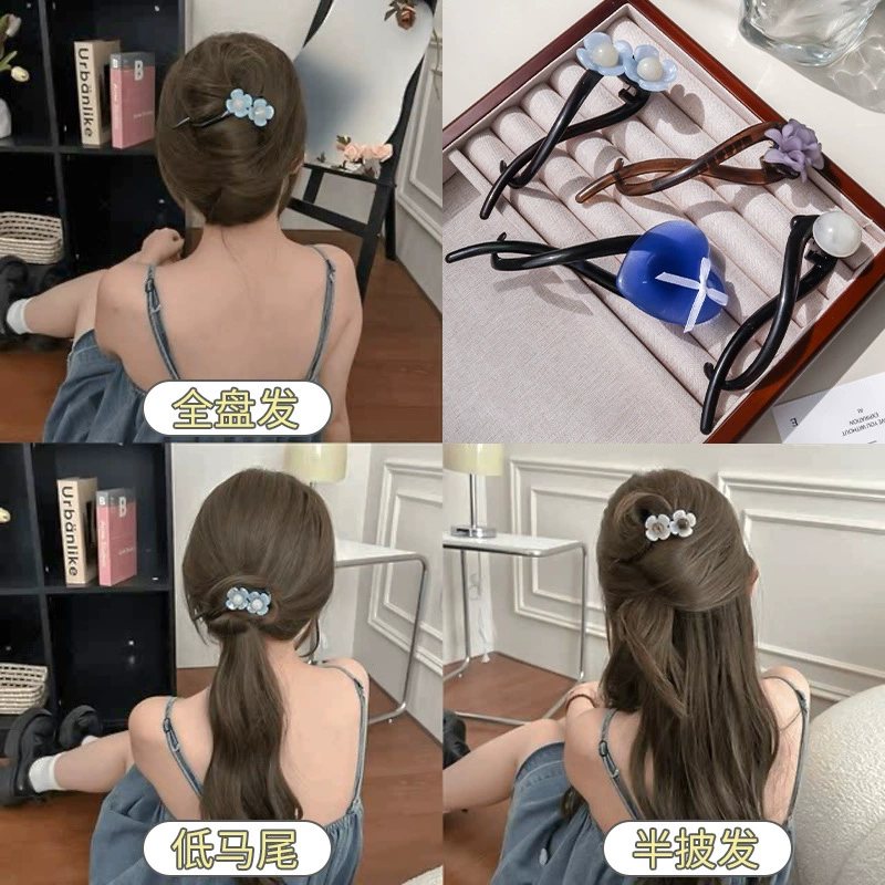 Pilsan Play Car, hair accessory, hairgrip, plastic fashionable hairpins, flowered