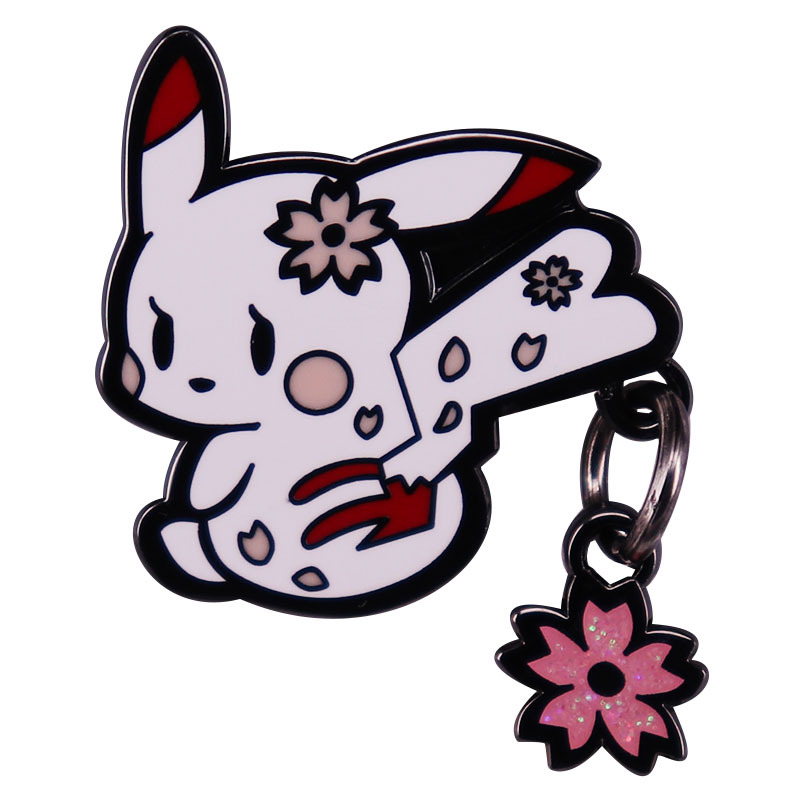 Cute Sakura Pendant Pokémon Brooch Backpack Clothes Hat Pin Cartoon Anime Game Badge Accessories