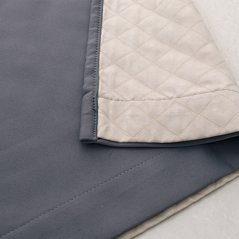 vinter tykke varme gardiner fuld lystætte gardiner dobbeltlags gardiner indendørs isolering perforerede gardiner_voghion.com