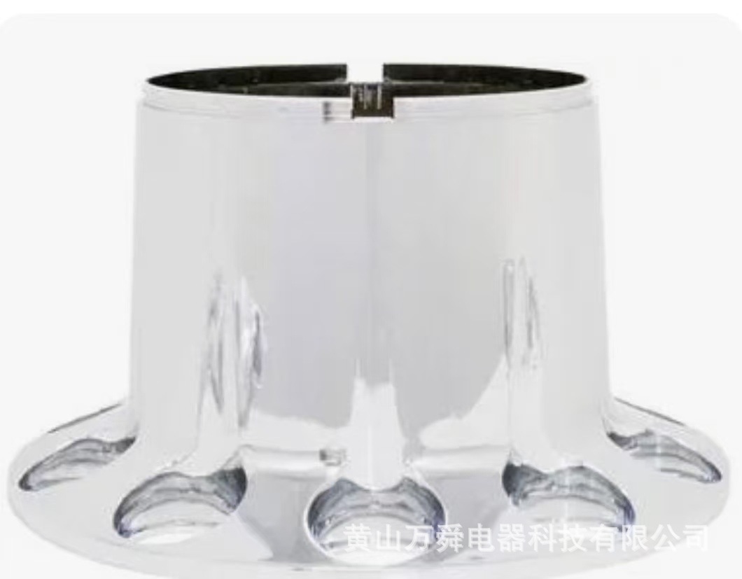 Truck Universal Rear Hub Cap Plastic Chrome Plated with 10 33 mm Bolt Caps Cross-Border Hot Product Exterior Modification