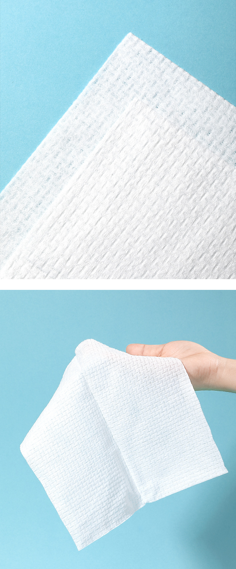 LMLTOP pull-out face towel, disposable net pattern EF pattern facial cleansing cotton soft towel, dry and wet dual-purpose facial cleansing towel undefined