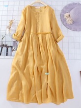 spring and summer mid-sleeve loose dress �������䌒���B��ȹ