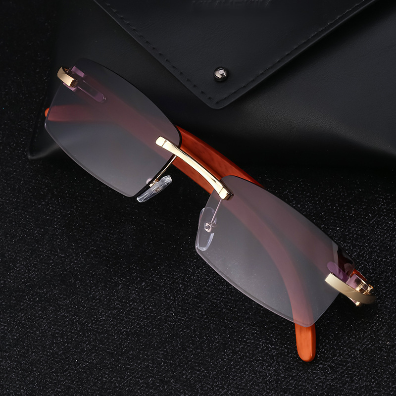 New Fashion for Men's Ultra Clear Frameless Sunglasses Ocean Slice Edge Cutting Trend 7533_voghion.com