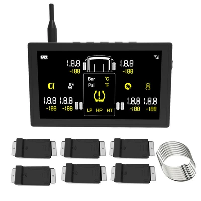 Supports Applet Matching, Tire pressure monitoring system - complete-set-of-six-wheels-built-in