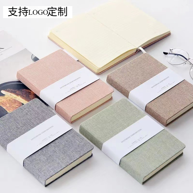Cuaderno de tela personalizado cuaderno de mano simple cuaderno de mano cuaderno de línea horizontal en blanco cuaderno de papelería mayorista