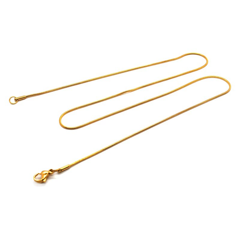 Женская цепочка для ключиц, Европейское и американское универсальное ожерелье из нержавеющей стали, ювелирные изделия, аксессуары из титановой стали, цепочка, круглая цепочка из змеиной кости, оптом, для мужчин