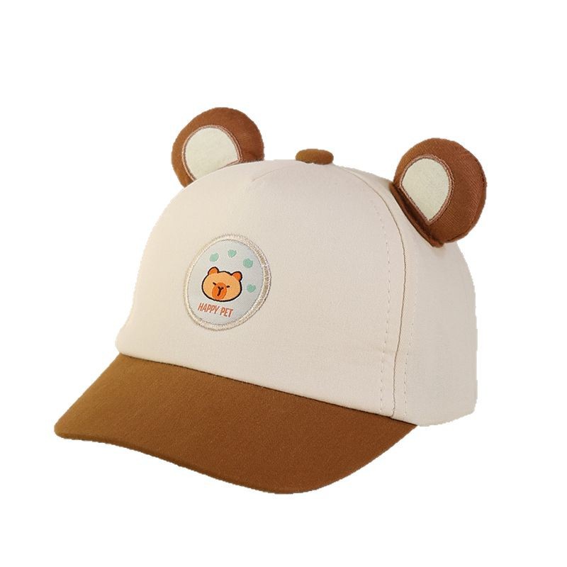 Sombreros infantiles primavera y otoño para niños y niñas gorras de lengua de pato adorables orejas de conejo para bebés sombreros de béisbol sombreros de sol