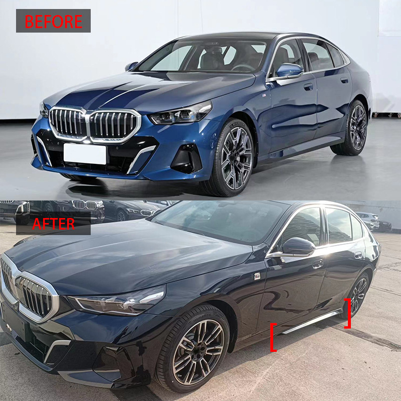 Suitable for Domestic Long-Axis Bmw Electric Car I5 Side Skirt Side Spoiler Version Mp Model Abs Material Easy to Install
