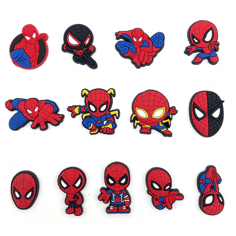 suit Spider-Man Series Shoes Flower Shoes Buckle Shoes PVC Shoes Flower croc Amazon Explosions