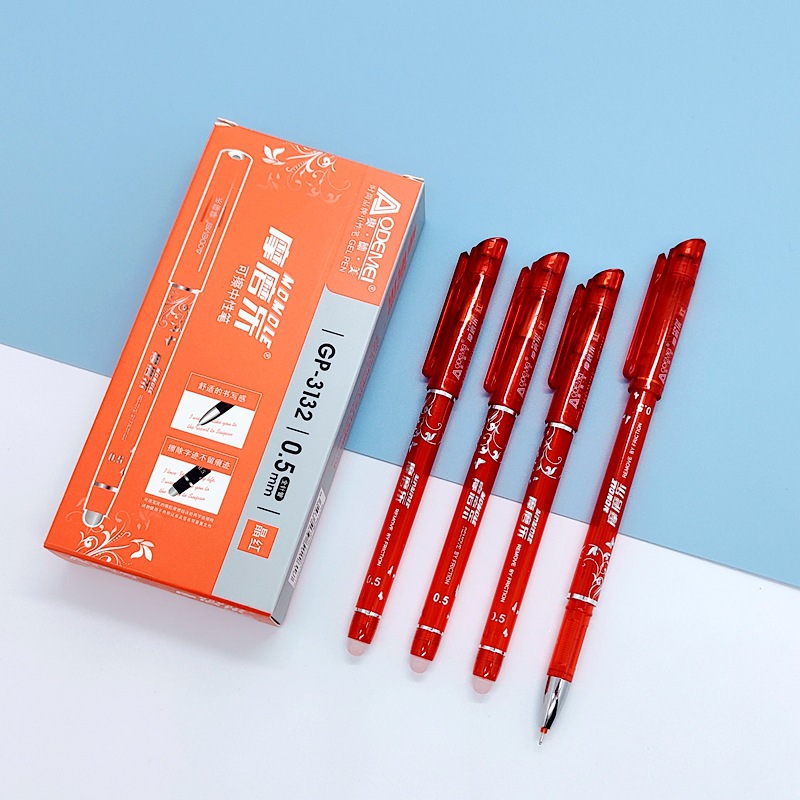 3132 oficina de negocios calor borrable pluma aomei estudiante gel pluma transparente magia borrable gel pluma 0,5