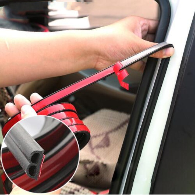 Car soundproof sealing strip, door anti-collision strip, type B dustproof water, universal hood noise reduction adhesive strip modification