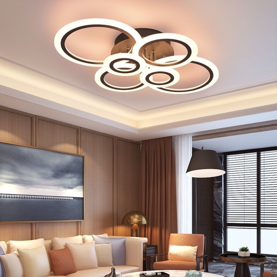 Transfronterizo Amazon moderno dormitorio moderno luz de techo personalizada tridimensional sala de estar comedor SALA DE LED lámparas redondas