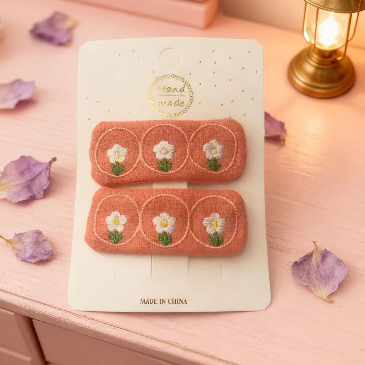 로즈 핑크 작은 꽃 3개