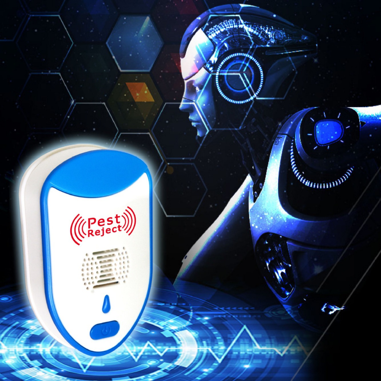 New Product Inverter Ultrasonic Mouse Repeller Multi-function Mosquito and Insect Repeller Home Environmental Electronic Cat Mouse Killer