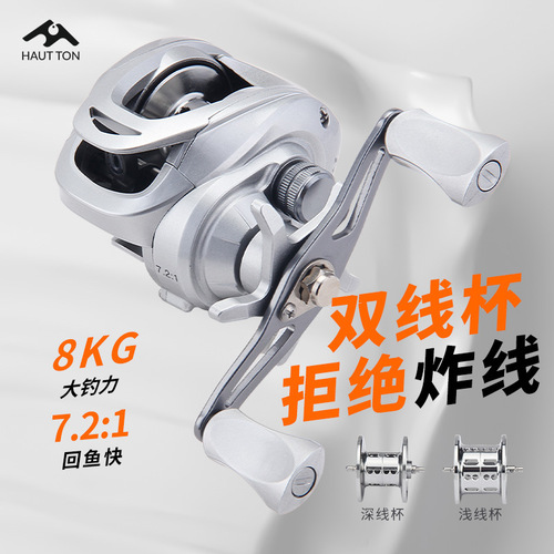 Hasten anti-explosion casting lure water drop wheel 7.2:1 high speed ratio black thunder strong fishing wheel long distance sea rod wheel fish wheel SW 