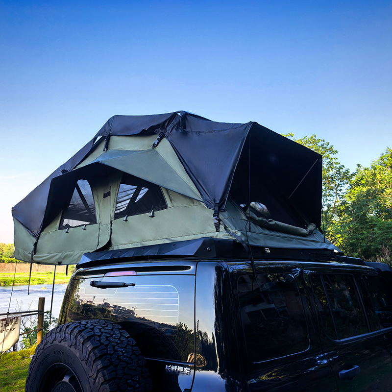 Soft-Top Car Roof Tent with Backrest, One-Touch Storage and Folding, Car-Mounted Camping Gear, Outdoor Rain-Proof Camping Essential