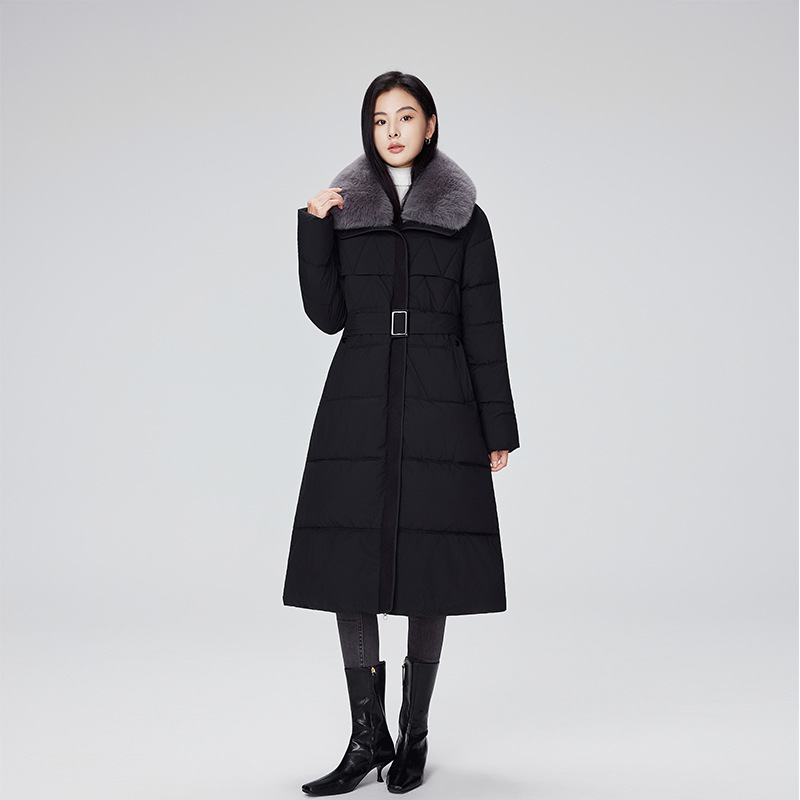 Europa estación de plumón mujer suelta 2025 otoño invierno ropa media y larga rodilla cintura chaqueta de algodón fría gruesa chaqueta image 6