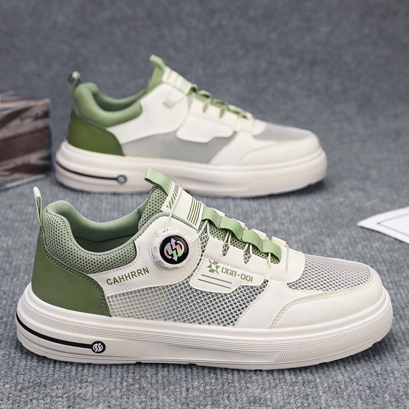 Zapatos de malla para hombre Primavera y verano 2025 nuevas zapatillas de deporte para estudiantes zapatos blancos casuales para hombres zapatos deportivos transpirables para hombres