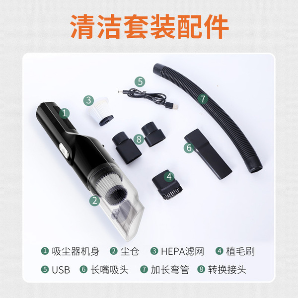 Wireless powerful small vacuum cleaner charging for home use