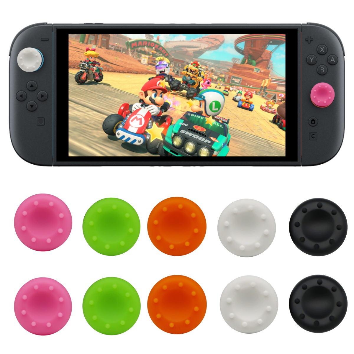 Suitable for Switch2 Generation Game Console Handle Joystick Cap, Mushroom Head Protective Cover, Button Silicone Cap