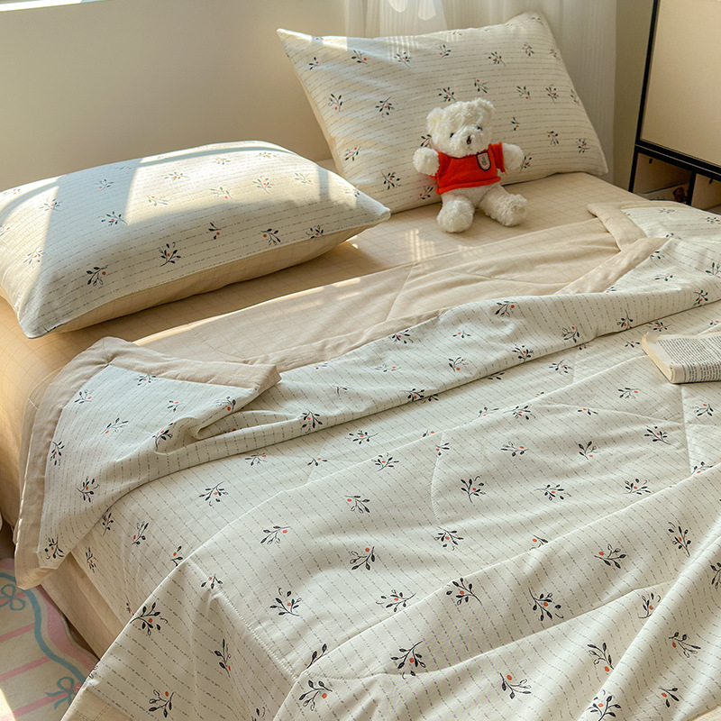 Edredón de aire acondicionado de algodón puro edredón de algodón lavable a máquina edredón de verano edredón de dormitorio edredón núcleo edredón de verano